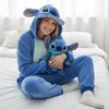 Pigiama tutina Kigurumi costume per adulti Blu Stitch XXXL: Anteprima dell’immagine prodotto 4