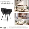 tectake® Set jídelní židle Astano čalouněná, se sametovým Náhled obrázku produktu 8