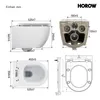 HOROW Hänge Toilette Spülrandloses WC - Produktbild-Vorschau 12