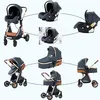 SDBABY Kombikinderwagen 3 in 1, Kunstleder, faltbar, Produktbild-Vorschau 7