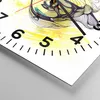 Wanduhr - Quadrat - Glasuhr - Person Auge Schatten Produktbild-Vorschau 5