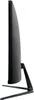 Side view of a black curved computer monitor on a white background. Anteprima dell’immagine prodotto