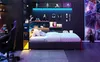 Gaming Bettgestell mit LED, USB, 3 Schubladen, Schwarz, Produktbild-Vorschau 14