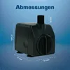 Wasserspiel-Pumpe 12 V – 750 L/H | nur 11 Watt | 7m Kabel | Produktbild-Vorschau 5