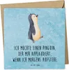 Mr. & Mrs. Panda Klappkarte Pinguin marschieren - Eisblau - Produktbild-Vorschau 1