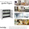 tectake® Aktenschrank abschließbar 90 x 40 x 90 cm Produktbild-Vorschau 6