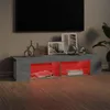 vidaXL TV-Schrank mit LED-Leuchten Betongrau 135x39x30 cm Produktbild-Vorschau 4