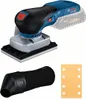 A cordless orbital sander with accessories against a white background. Anteprima dell’immagine prodotto