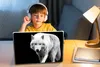 MuchoWow® Laptop Aufkleber Sticker Cover Wolf - Tier - Produktbild-Vorschau 3