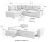 Ecksofa-Dauerschläfer Boxspring Federkerncouch Topper Produktbild-Vorschau 12