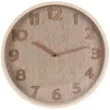 Elegantné nástenné hodiny 38 cm s dreveným povrchom    Náhľad obrázku produktu 1