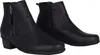 A pair of black leather ankle boots. Anteprima dell’immagine prodotto
