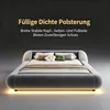 Flieks Polsterbett 140x200cm mit Lattenrost, Doppelbett mit Produktbild-Vorschau 4