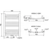 Mexen Ares 300W Grzejnik Elektryczny Złoty 700x500mm LED Podgląd zdjęcia produktu 5