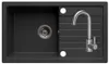MIT ARMATUR - LINDBERGH® Granitspüle Schwarz "PRO11 + Produktbild-Vorschau 1