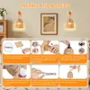 1x lampada da parete in rattan da interno senza fili boho Anteprima dell’immagine prodotto 11