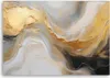 Leinwandbild Abstraktion Marmor Textur Gold Grau 100x70 Produktbild-Vorschau 3