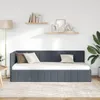 vidaXL Rohový rám postele s čelem tmavě šedý 80 cm x 200 cm Náhled obrázku produktu 3