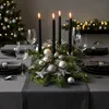 Kerzen 4er Set Stabkerzen Schwarz 25cm Tafelkerzen Rillen Produktbild-Vorschau 3