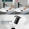 Zwarte wastafelmengkraan met afvoer, monobloc-model, Productafbeelding-voorbeeld 4