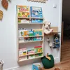 Bücherregal für Kinder- holz bücherregal für die wand - Produktbild-Vorschau 1