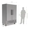 Polar Slimline Gefrierschrank Edelstahl 960L - Serie G Produktbild-Vorschau 2