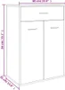 vidaXL Szafka na buty betonowa szara 60x35x84 cm materiał Podgląd zdjęcia produktu 7