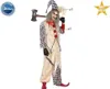 A person dressed in a bloody harlequin assassin costume, holding an axe. Produktbild-Vorschau