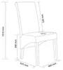 SIX® Lederstuhl Felice Leder Schwarz Stuhlbeine Nussbaum Produktbild-Vorschau 7