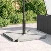 vidaXL Zátěžové desky Parasol 4 ks. Šedá žula Náhled obrázku produktu 3