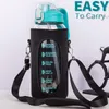 Solidchoice - Botella de vidrio de 2 litros con pajita y Vista previa de la imagen del producto 2