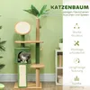 PawHut Škrabadlo 139 cm, stromček pre mačky s búdkou, pre Náhľad obrázku produktu 4