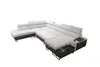 XXL Sofa Große Wohnlandschaft U-Form MELODIE X - GRAU FREYA Produktbild-Vorschau 6