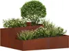vidaXL Garten-Pflanzgefäß Braun 100 x 100 x 50 cm Produktbild-Vorschau 2