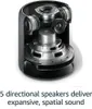 A cutaway view of an Amazon Echo Studio speaker showing its internal components, with descriptive text below. Anteprima dell’immagine prodotto