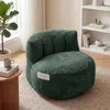 (Dunkelgrün) Plüschiger Flanell-Loungesessel im Produktbild-Vorschau 3