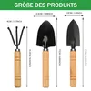 3 Stück Mini Gartenwerkzeug Set, Gartenschaufel Klein Produktbild-Vorschau 5