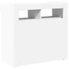 vidaXL Sideboard mit LED-Leuchten Weiß 80x35x75 cm Produktbild-Vorschau 6