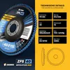 1x Amboss ZFS Fächerschleifscheibe Korn:40 Ø115mm Produktbild-Vorschau 4