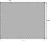 A flat, gray tarp with grommets around the edges, shown with dimensions indicated. Produktbild-Vorschau