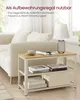 A living room scene with a sofa and a small shelf unit next to it. Produktbild-Vorschau