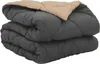 vidaXL Couette quatre saisons anthracite et taupe 135 x 200 Voir les images du produit 1