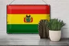 Blechschild Flagge Boliviens 30x20cm Retro Flag of Bolivia Produktbild-Vorschau 4