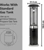 BALIOUTDOORS Lounge Terrassen Heizstrahler 11kW Produktbild-Vorschau 4