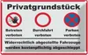 vianmo Blechschild 20x30 cm Privatgrundstück betreten Produktbild-Vorschau 1