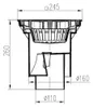 Scarico per cortile Scarico per cantina con griglia in Anteprima dell’immagine prodotto 2