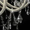 vidaXL Lampadario con perle bianche 12 prese E14 Anteprima dell’immagine prodotto 6