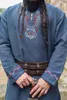 Wikinger Tunika mit Stickereien - Blaugrau M Produktbild-Vorschau 2