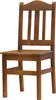 Chaise en bois en pin massif de couleur chêne Voir les images du produit 1