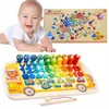 Jeu de tri et de puzzle en bois Montessori, 6 en 1, pour Voir les images du produit 2
